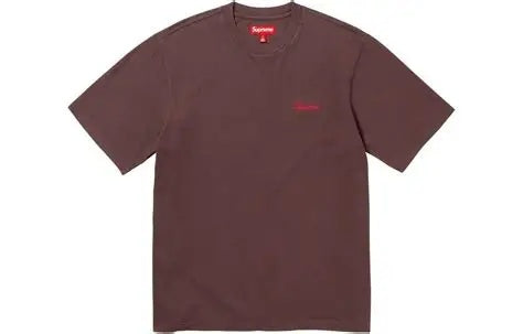 Supreme Washed Script S/S Top (FW23) Dark Brown