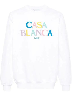 Casablanca Stacked Logo Embroidered Sweatshirt
