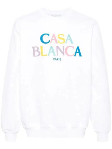 Casablanca Stacked Logo Embroidered Sweatshirt