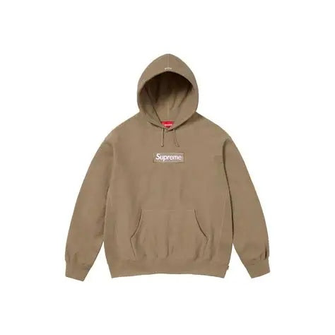 Supreme Box Logo Hooded Sweatshirt (FW23) Dark Sand