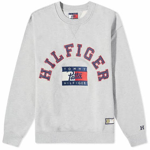 Patta x Tommy Crewneck Sweatshirt Mid Grey Heather