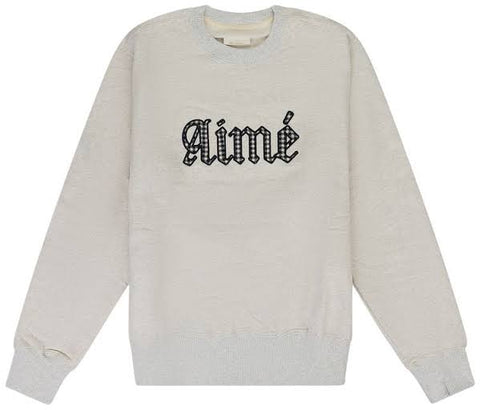 Aimé Leon Dore Houndstooth Appliqué Crewneck Sweatshirt