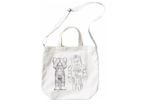 KAWS x Uniqlo Warhol 2Way Tote Bag White
